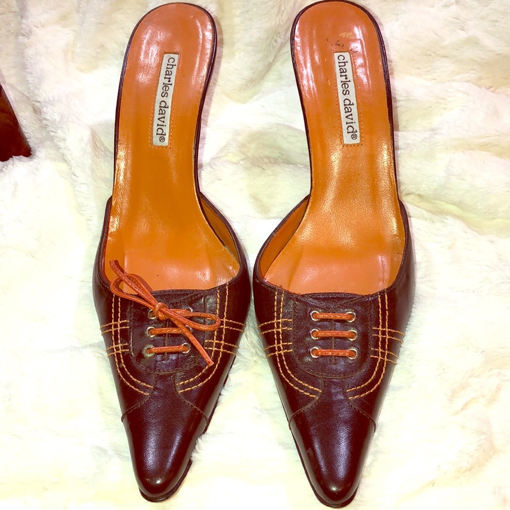 Vintage Charles David Cuir Veritable!